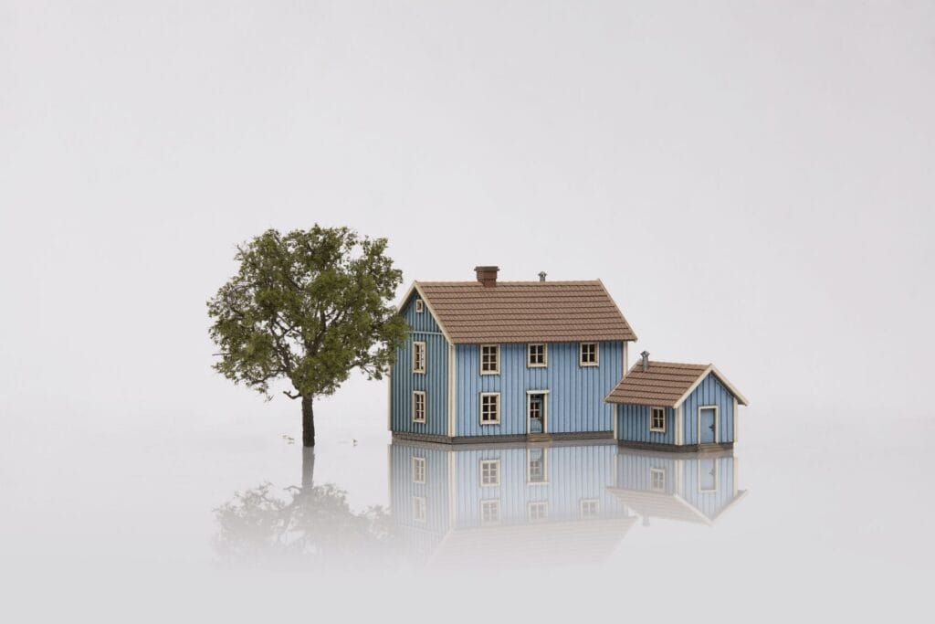 ASM 409202B - LaserCut Gebäudebausatz Lyngstad gard hellblau N 1:160