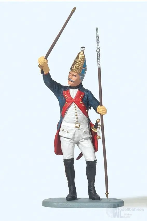 Preiser 54151 - Unteroffizier, Stock erhoben 1:25