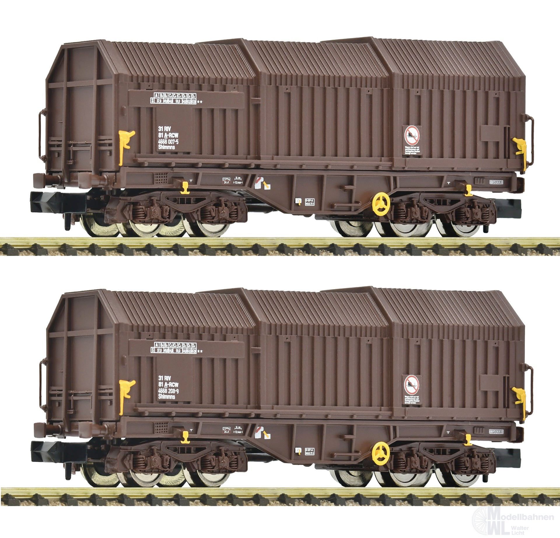 Fleischmann 6660075 - Teleskophaubenwagen Set RCW Ep.VI 2.tlg. N 1:160