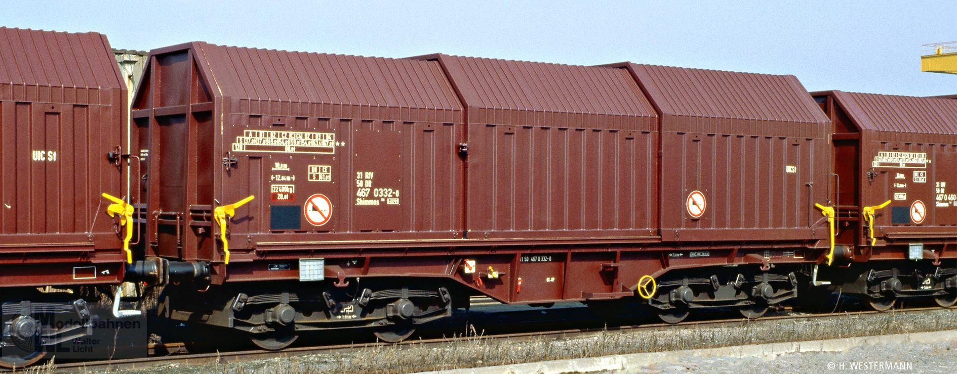 Brawa 50999 - Teleskophaubenwagen DR Ep.IV Shimmns708 H0/GL