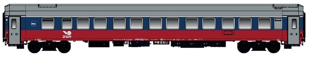 LS Models 48206 - Schlafwagen ZSR Ep.V WLABmvee blau/rot 1999 H0/GL