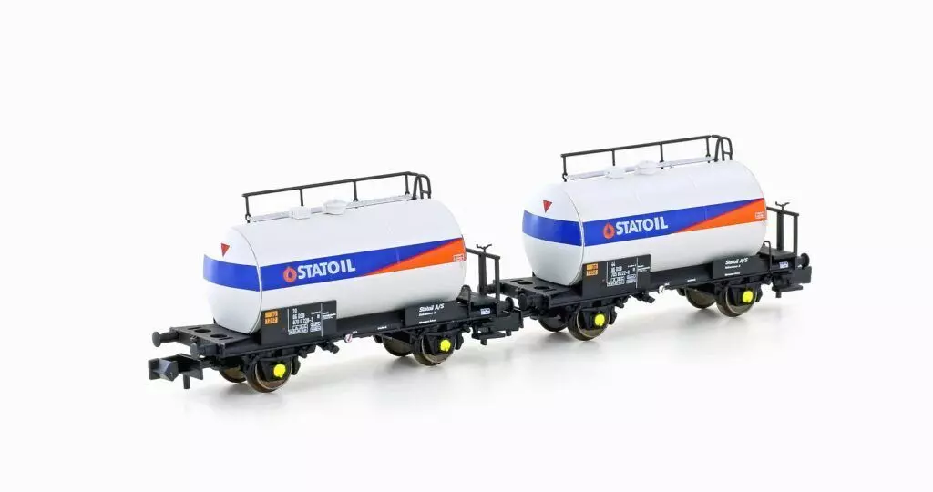 Hobbytrain 24853 - Leichtbau-Kesselwagen Set DSB Ep.IV Statoil 2.tlg. N 1:160