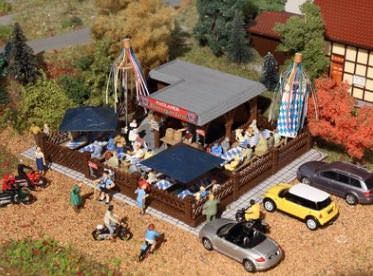 Vollmer 43784 - Biergarten mit Zubehör H0 1:87