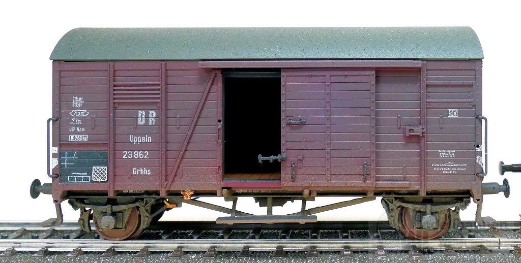 Exact Train 22078 - Güterwagen gedeckt DRG Ep.II Oppeln Grs H0/GL