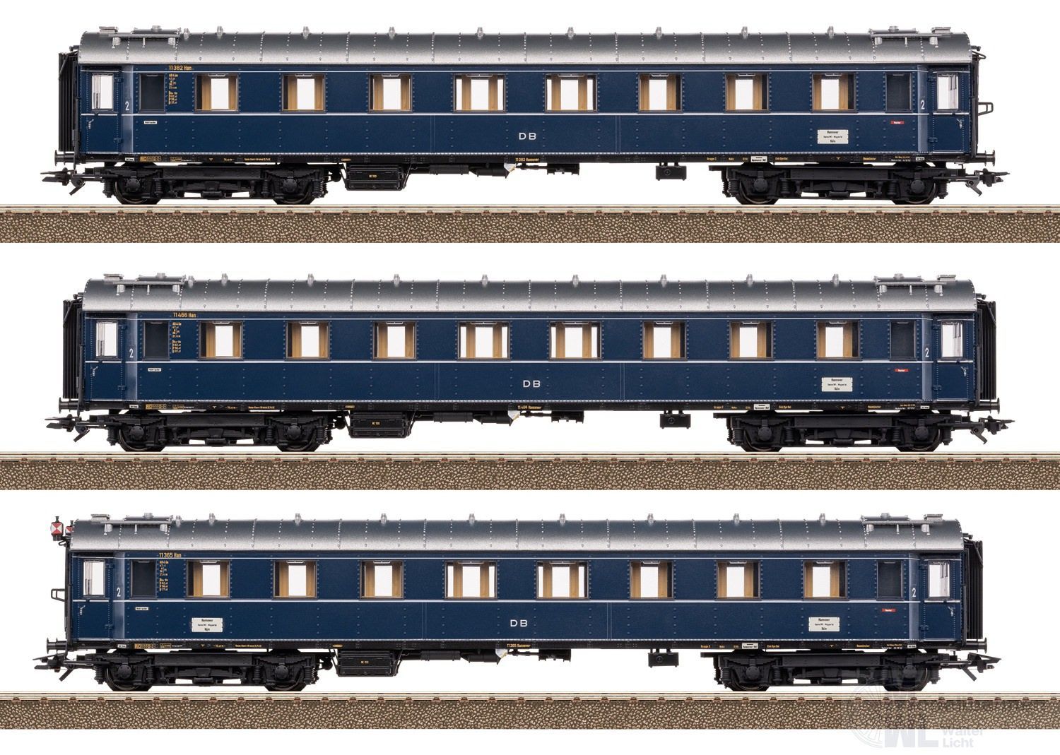 Trix 23628 - PROFI-CLUB Schnellzugwagen Set zur Dampflok BR 06 DB Ep.III 3.tlg. H0/GL