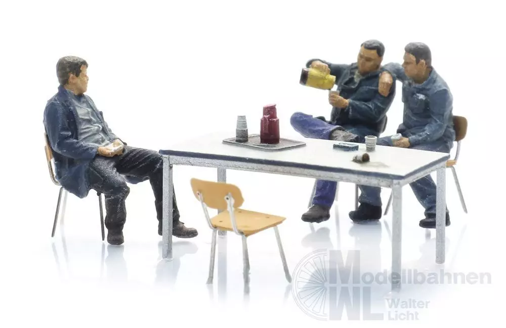 ARTITEC b.v. 5870084 - Stahlarbeiter - Mittagspause (3x) H0 1:87