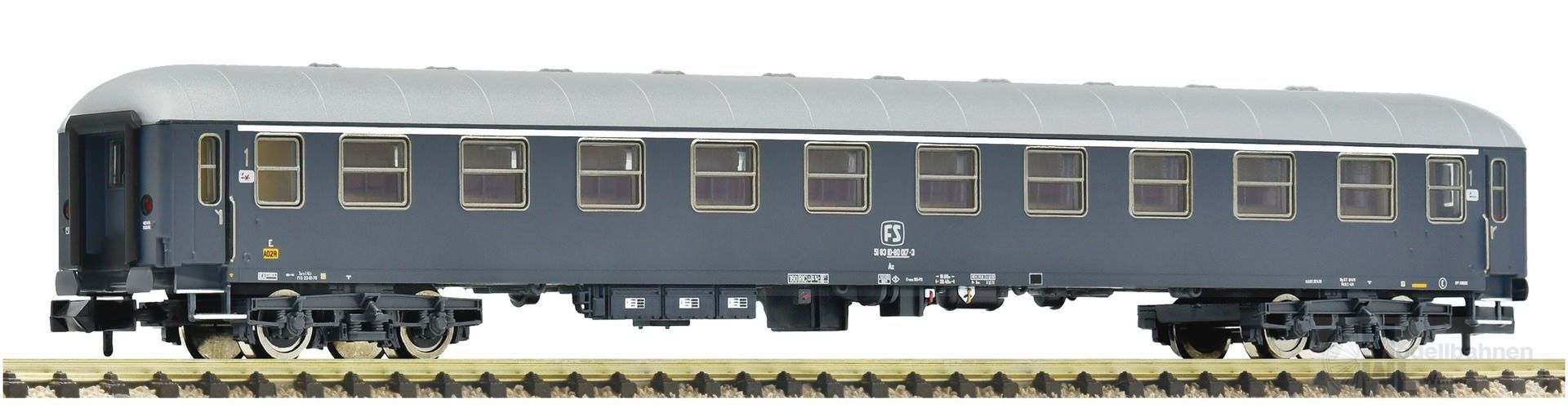 Fleischmann 863960 - UIC-X Reisezugwagen FS Ep.IV 1.Kl. Grau N 1:160