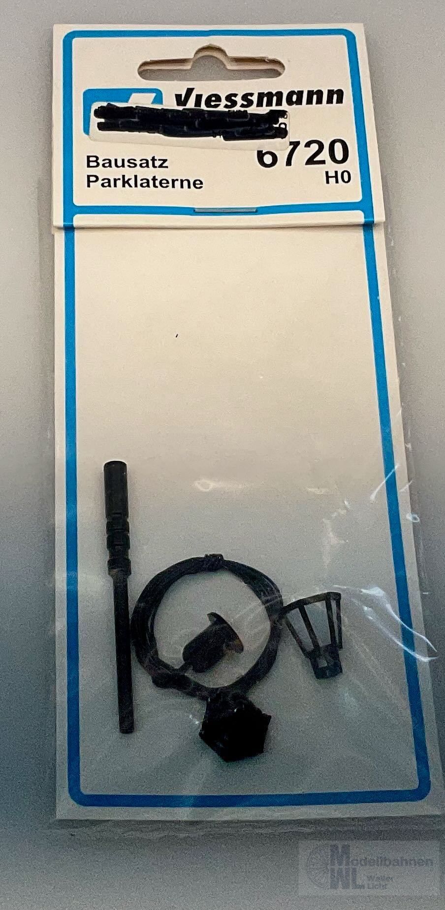 IMG_0522 Viessmann vi6720.2 - Viessmann - Parklaterne schwarz BAUSTZ mit Glühbirne H0 1:87