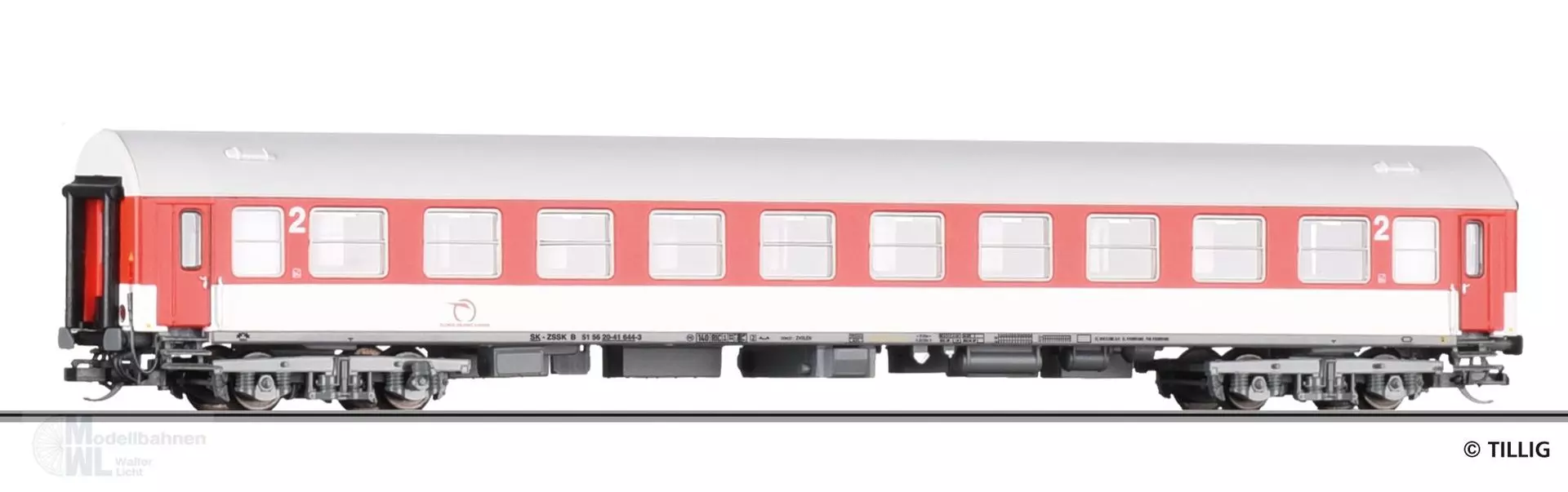 Tillig 16415 - Personenwagen ZSSK Ep.VI 2.Kl. Typ Y/B 70 TT 1:120