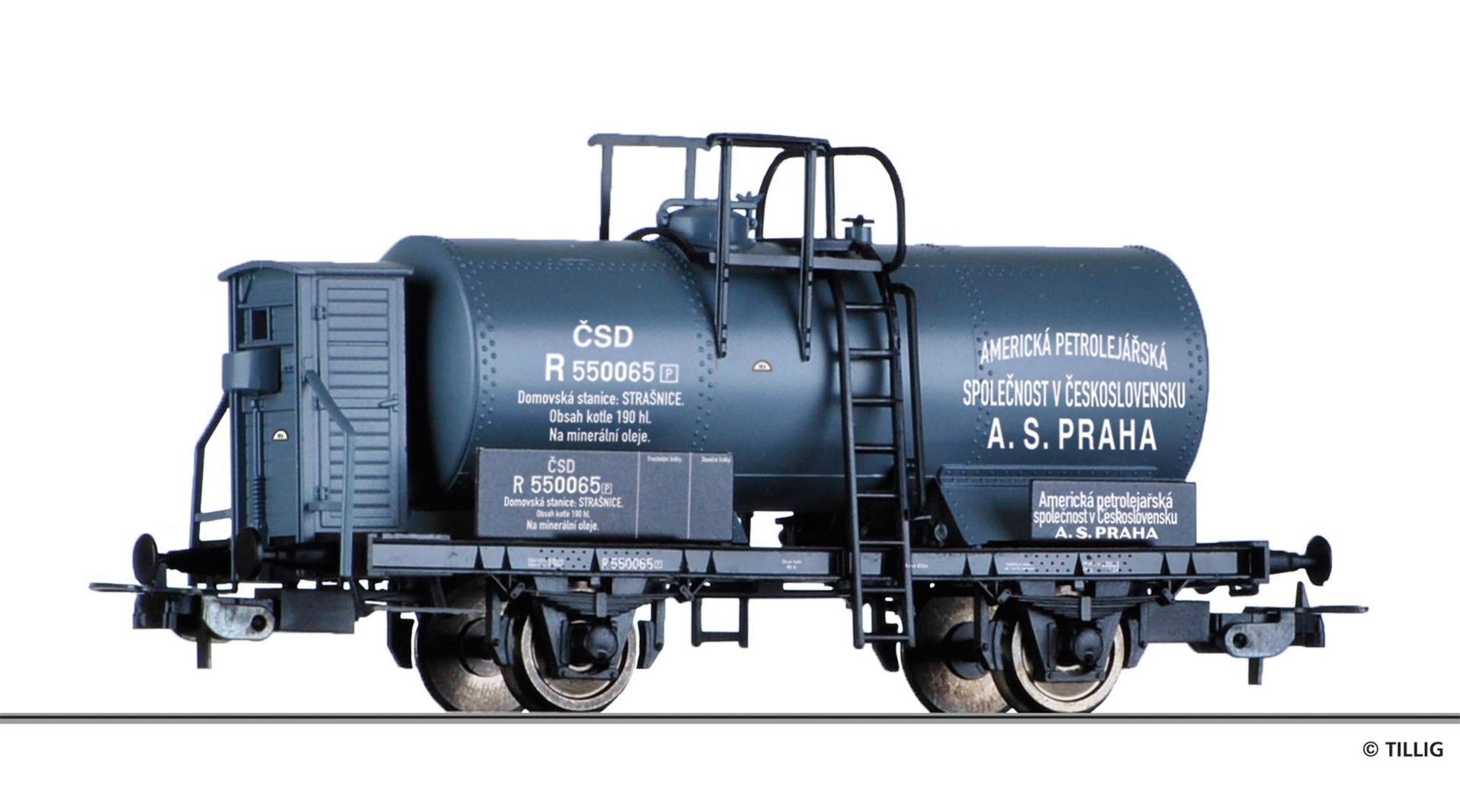 Tillig 76786 - Kesselwagen CSD Ep.II A.S. Praha H0/GL