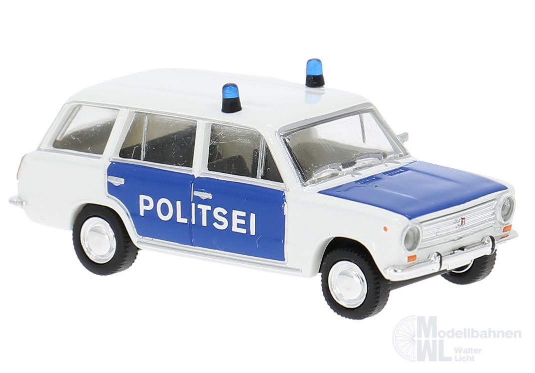 Brekina 27275 - Lada 2102 Kombi der estischen Polizei Politsei H0 1:87