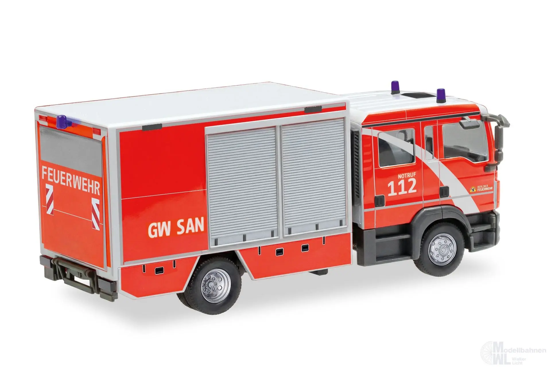Herpa 099585 - MAN TGL E6 Gerätewagen-SAN Berliner Feuerwehr H0 1:87