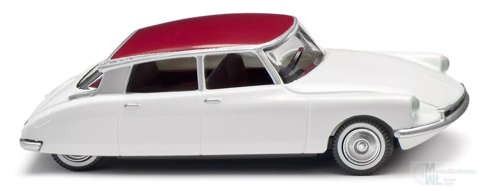 Wiking 080713 - Citroën ID 19 - weiß/rubinrot H0 1:87