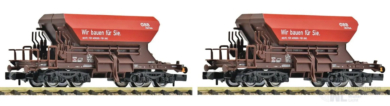 Fleischmann 6660157 - Schotterwagen Set ÖBB Infra Ep.VI 2.tlg. Talbot N 1:160