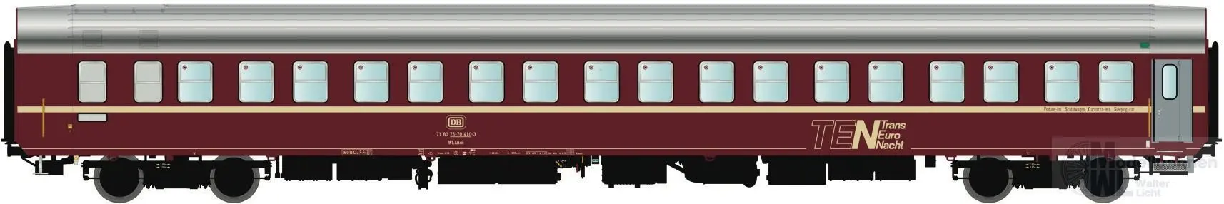 LS Models 46150 - Schlafwagen DB Ep.IV TEN WLABsm166 rot H0/GL