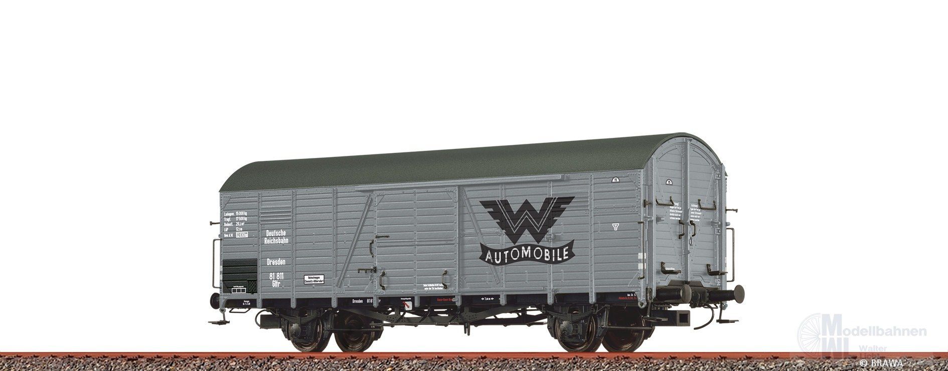 Brawa 50967 - Güterwagen ged. DRG Ep.II Wanderer Glt H0/GL Brawa 50967 - Güterwagen ged. DRG Ep.II Wanderer Glt H0/GL