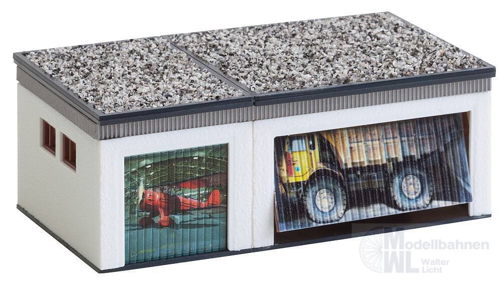 Faller 130319 - Doppelgarage mit Antriebsteilen H0 1:87