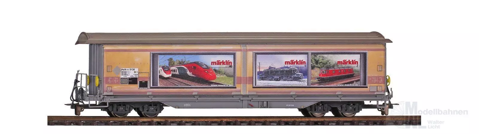 Bemo 2688108 - Schiebewandwagen RhB Haik-v 5130 Märklin/LGB H0/GL