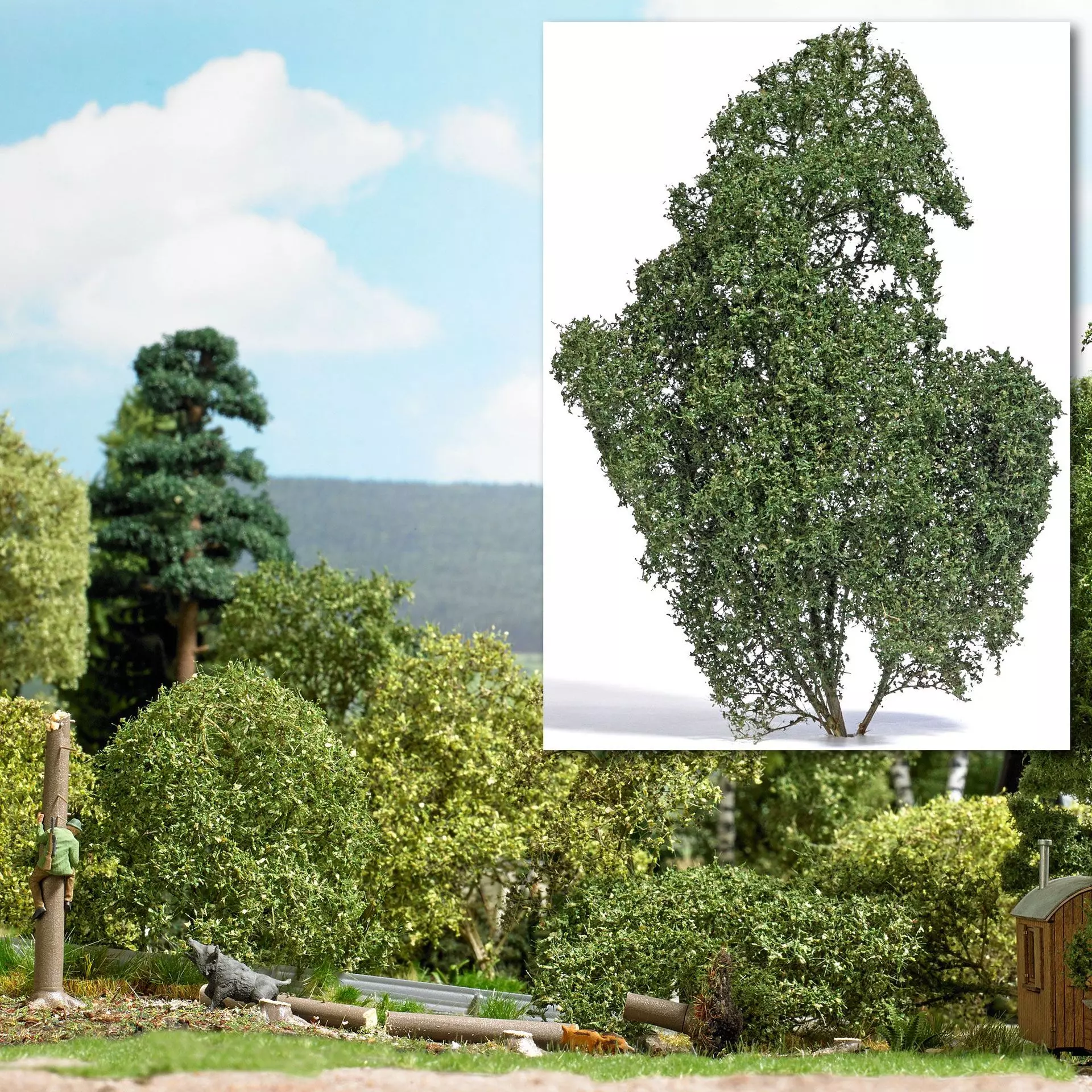 Busch 3588 - Filigranbusch Sommer H0 1:87 / Spur 0