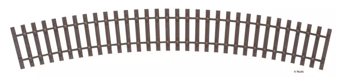 Tillig 85041 - Gebogenes Schwellenband R425/30° H0/GL