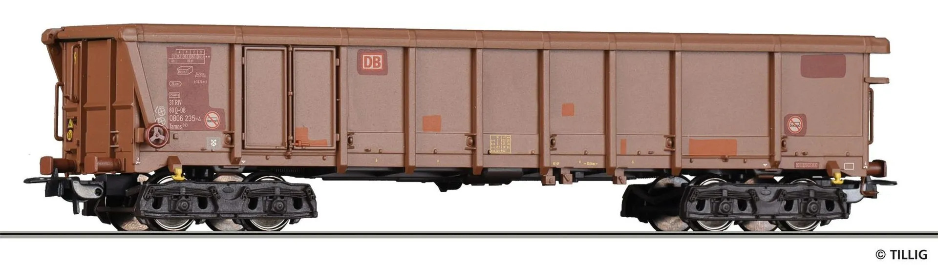 Tillig 77033 - Rolldachwagen DB Ep.VI Tamns 893 H0/GL