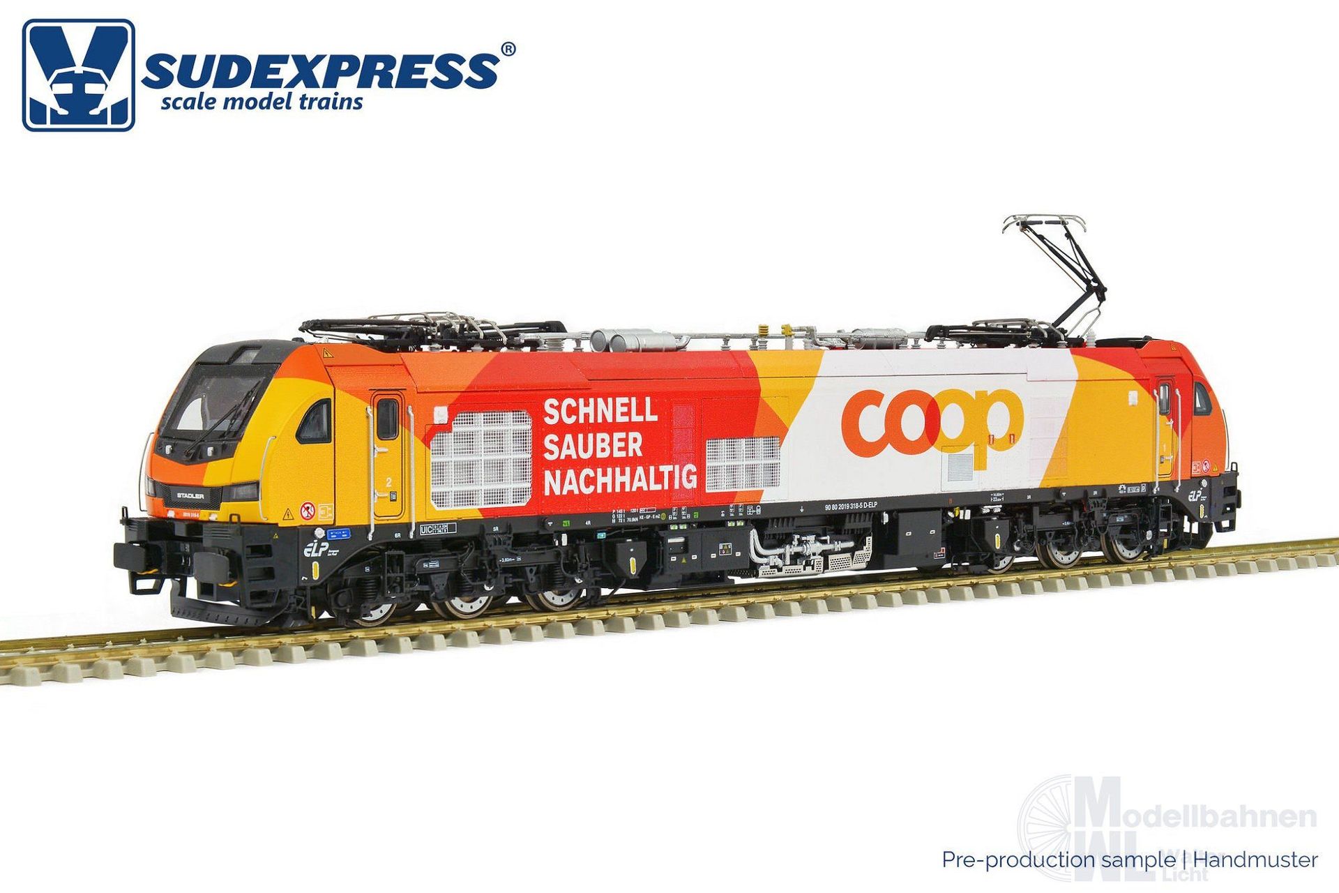 Sudexpress S0193189 - E-Lok BR 2019 / Euro 9000 railCare Ep.VI Ep.VI H0/WS