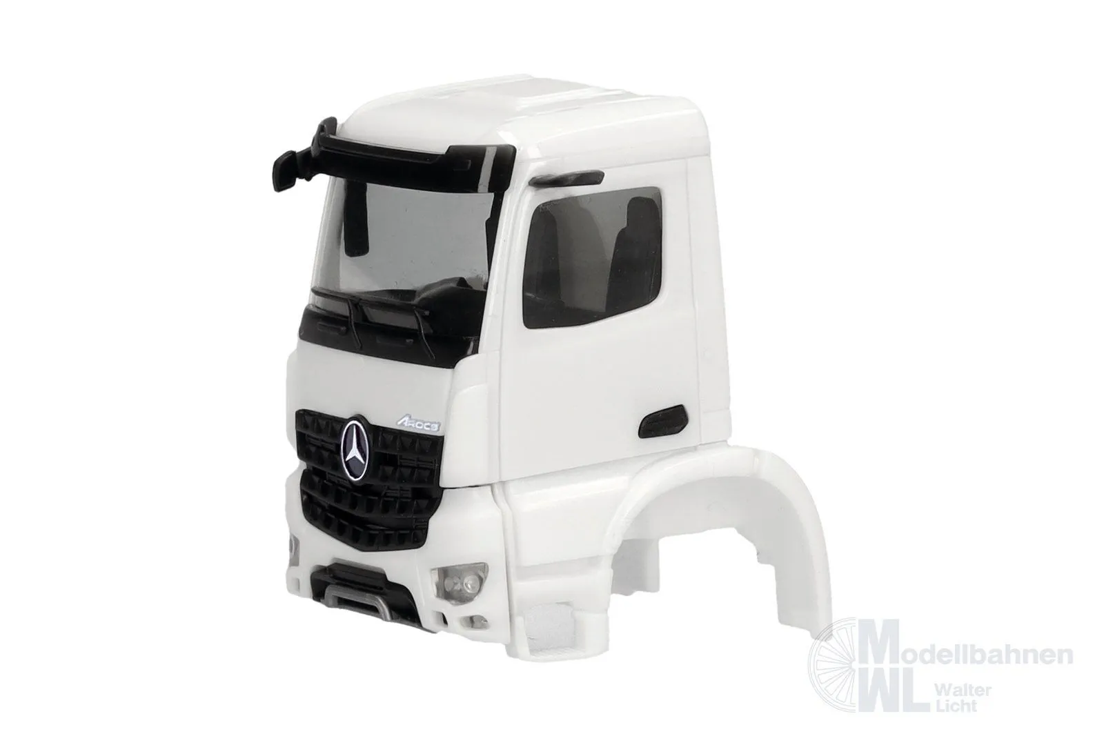 Herpa 086394 - Fahrerhaus Mercedes-Benz Arocs S mit Spiegelkamera weiß 2 Stück H0 1:87