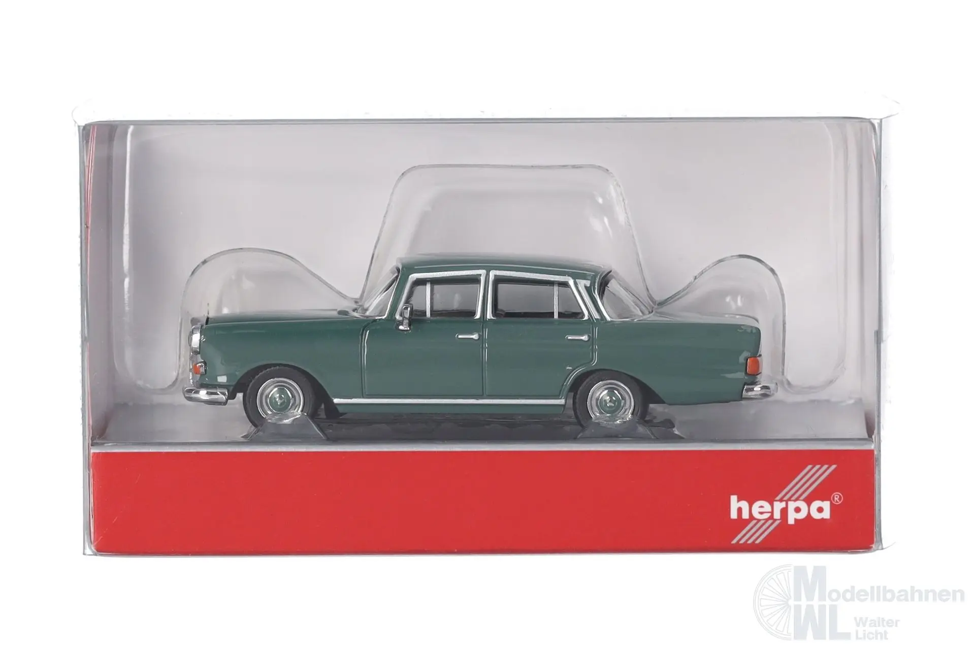Herpa 420457-004 - Mercedes-Benz 200 Heckflosse moosgrün H0 1:87
