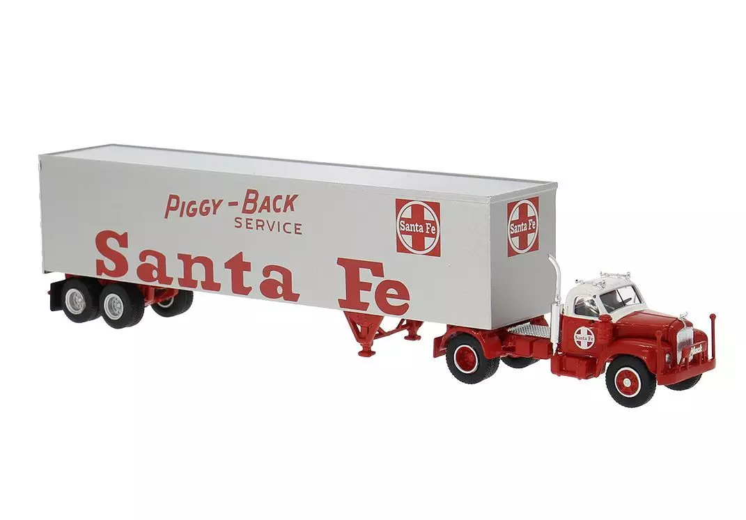 Brekina 85983 - Mack B61 Koffersattelzug Santa Fe H0 1:87