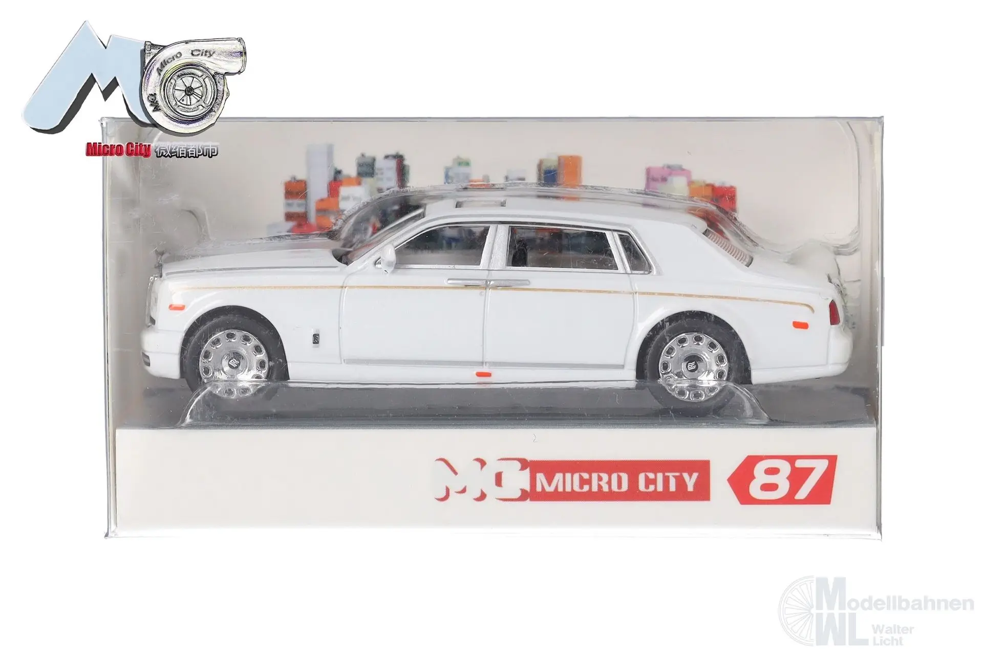 Herpa 87MC000065 - Rolls Royce Phantom, weiß H0 1:87