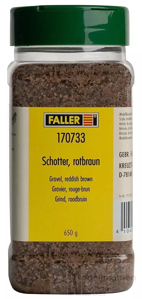 Faller 170733 - Schotter rotbraun 650 g H0