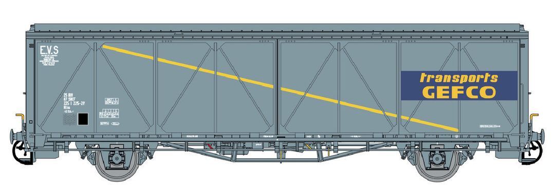 LS Models 30686 - Schiebewandwagen Hbis SNCF/EVS/Gefco Ep.IV/V H0/GL