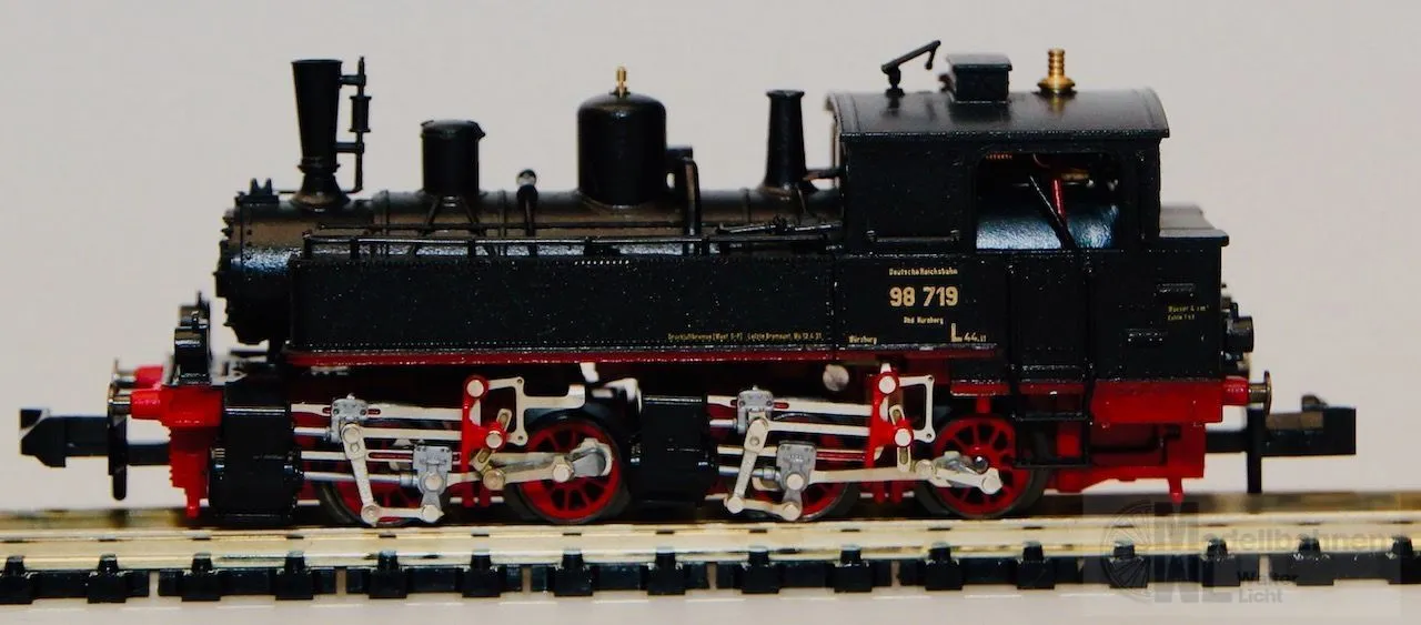 Trix 12835 - MINITRIX -  Dampflok BR 98.7 DRG Ep.II N 1:160
