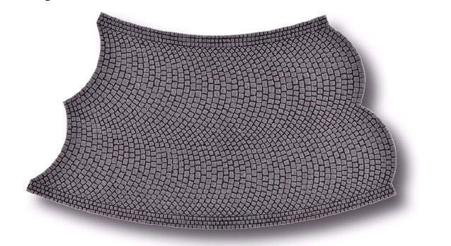 Vollmer 48257 - Strassenplatte Kopfsteinpflaster H0 1:87