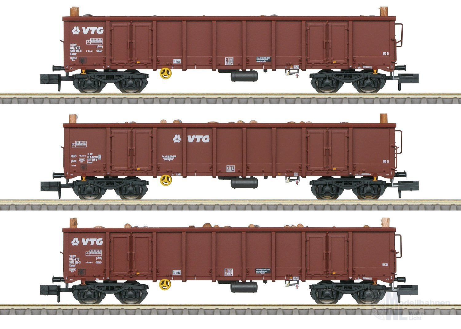Trix 18288 - MHI Güterwagen Set DB Ep.VI 3.tlg. Eanos N 1:160