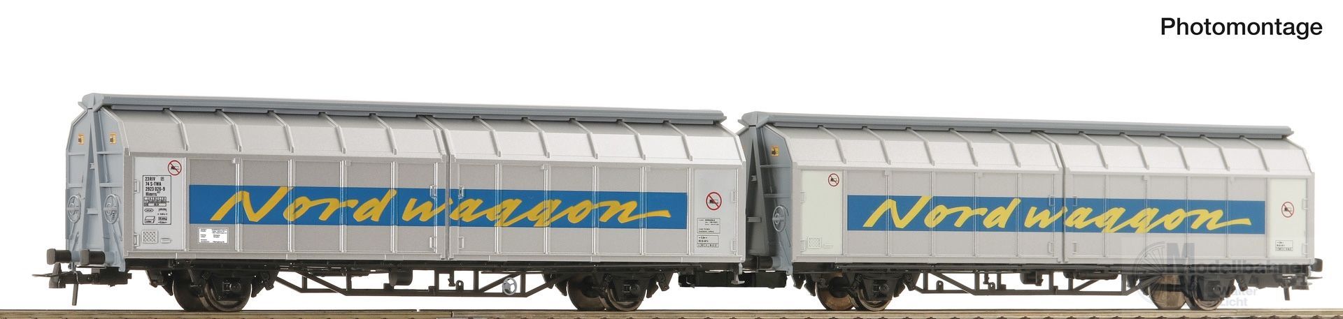 Roco 6600311 - Schiebewandwagen-Doppeleinheit Transwaggon Ep.VI H0/GL