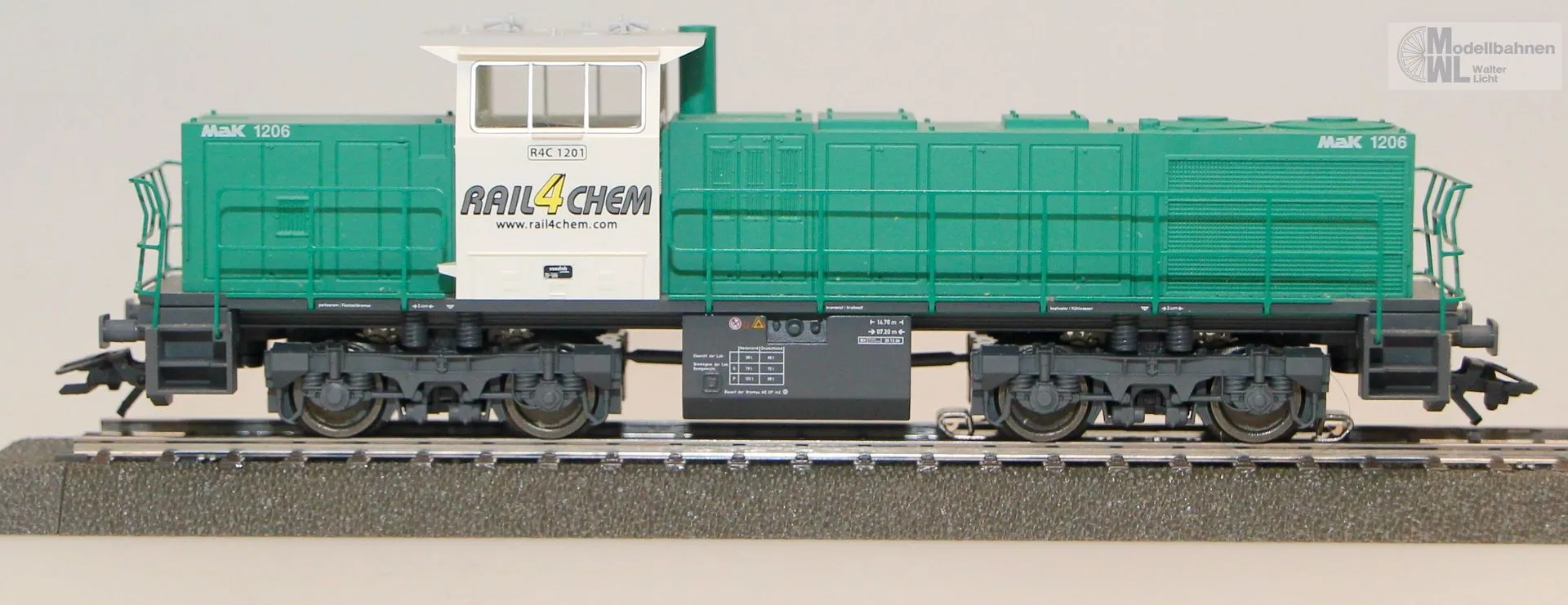 Märklin 37631 - MÄRKLIN - Diesellok MaK 1206 Rail4Chem Ep.V H0/WS Digital mfx