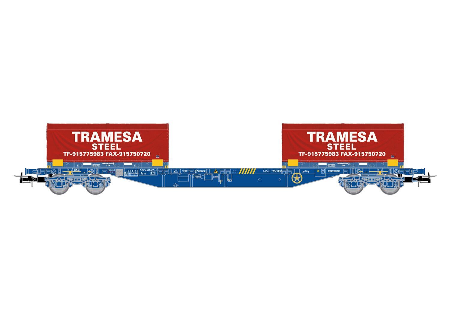 Electrotren 6064 - Containertragwagen RENFE Ep.VI Tramesa H0/GL