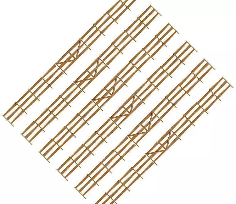 Faller 180408 - Bonanza-Zaun 134 cm H0 1:87