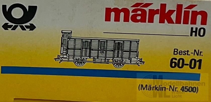 IMG_0419 Märklin 60-01 - MÄRKLIN - Bahnpostwagen 500 Jahre Post H0/WS