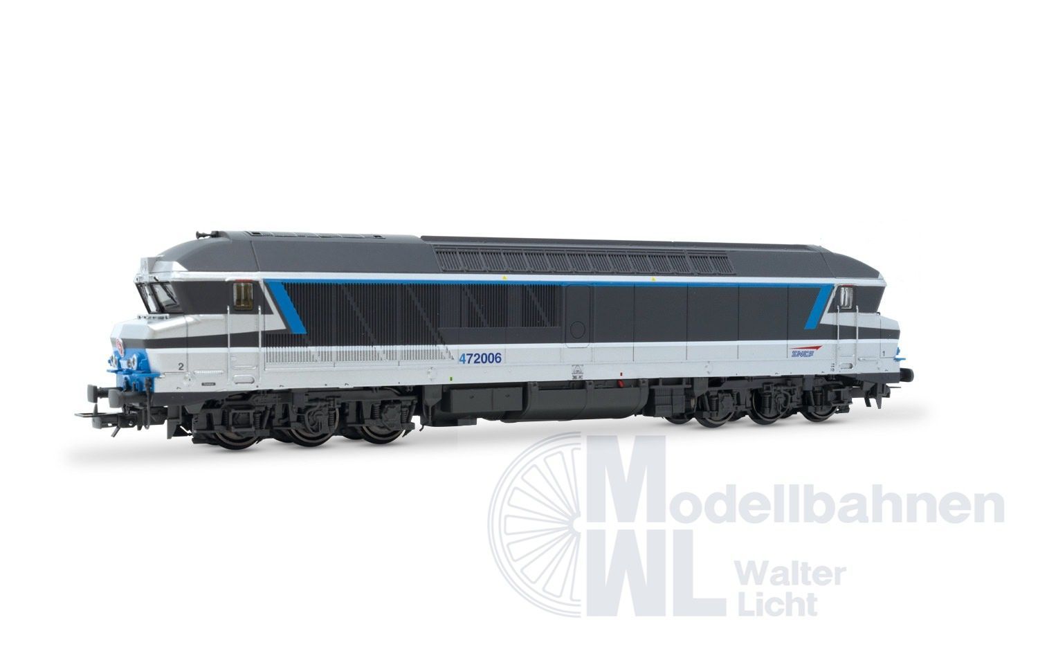 Jouef 2620 - Diesellok CC 72006 SNCF Ep.V blau/silber/grau H0/GL Jouef 2620 - Diesellok CC 72006 SNCF Ep.V blau/silber/grau H0/GL