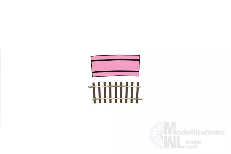 Lenz 45023 - Gleis gebogen 7,5° R2 Radius 1028,7 mm Spur 0