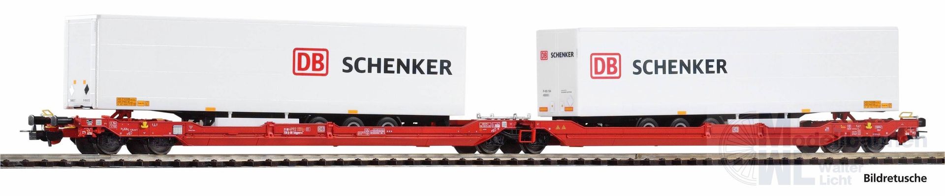 Piko 24626 - Taschenwagen DB Ep.VI T3000 Schenker H0/GL Piko 24626 - Taschenwagen DB Ep.VI T3000 Schenker H0/GL
