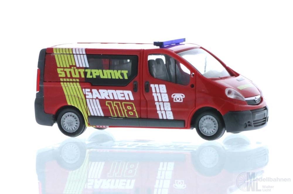 Rietze 51287 - Opel Vivaro Stützpunktfeuerwehr Sarnen CH H0 1:87