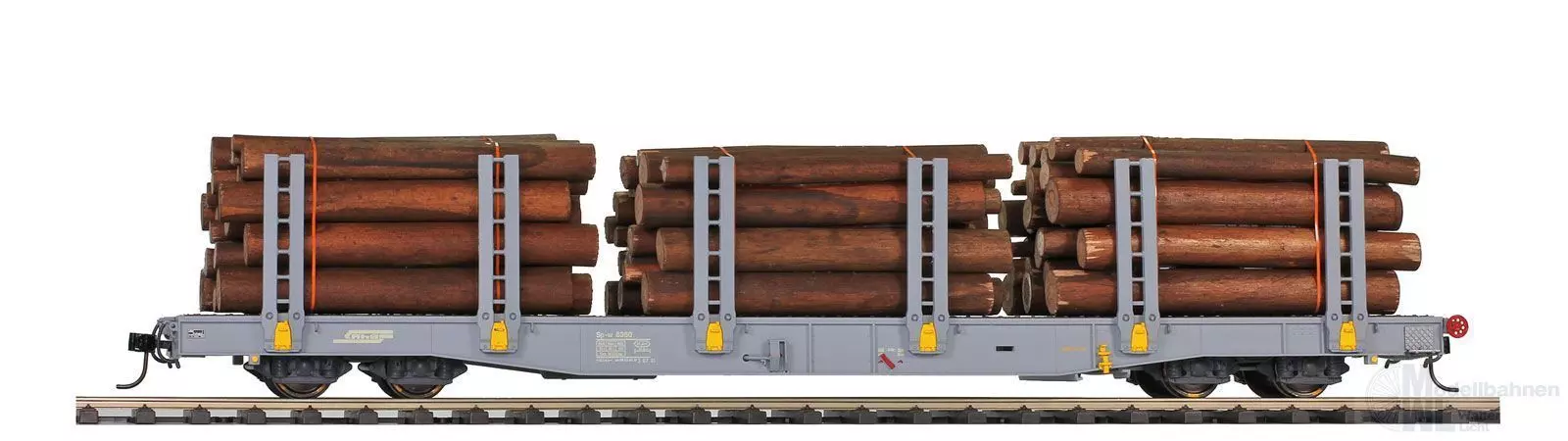 Bemo 9481119 - Rungenwagen RhB Ep.VI Rp-w 8359 beladen 0m