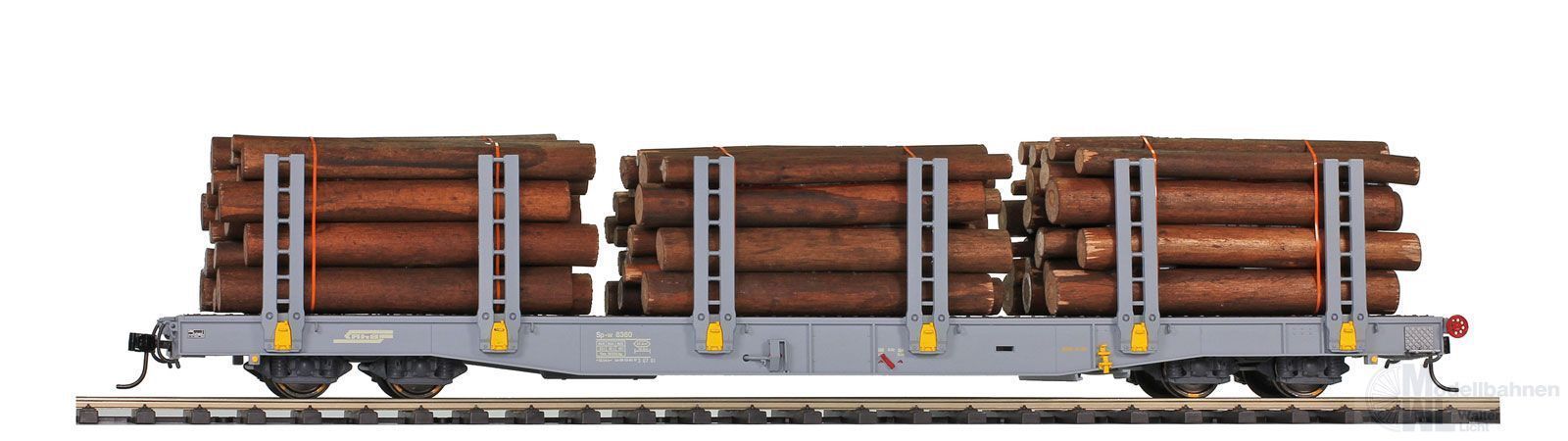 Bemo 9481119 - Rungenwagen RhB Ep.VI Rp-w 8359 beladen 0m