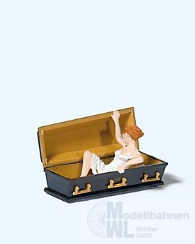 Preiser 29112 - Weiblicher Vampir, Sargdeckel H0 1:87