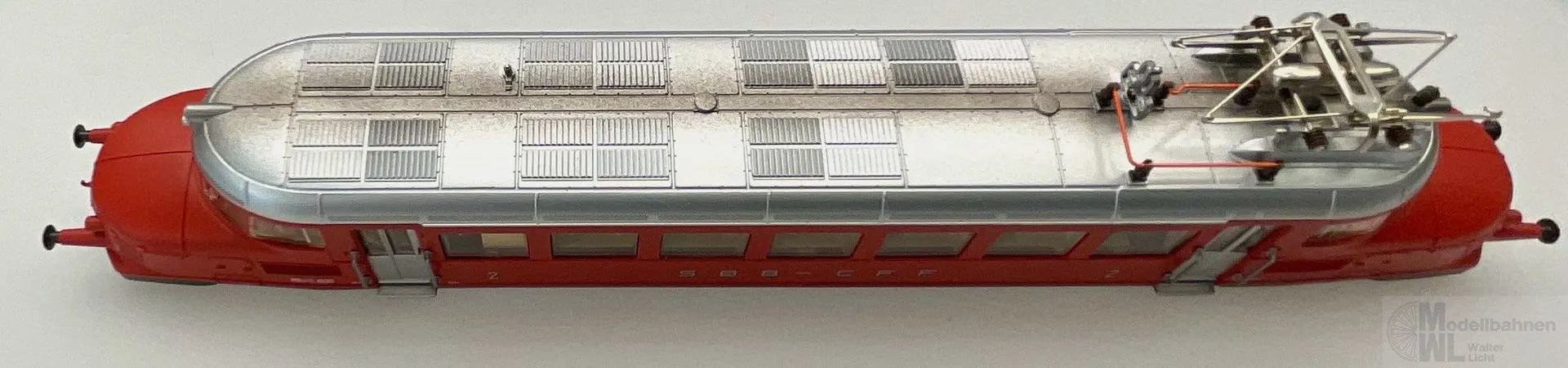 Märklin 37866 - MÄRKLIN - Triebwagen Rbe 2/4 SBB Ep.III Roter Pfeil mit Güterwagen H0/WS Sound