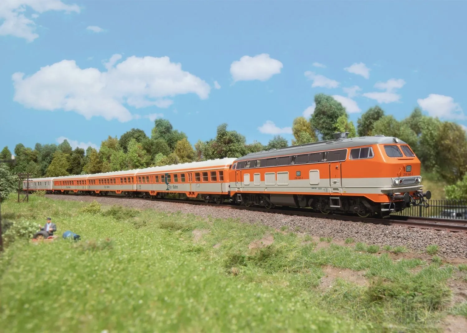 Märklin 39228 - Diesellok BR 218 DB Ep.IV City-Bahn H0/WS Sound