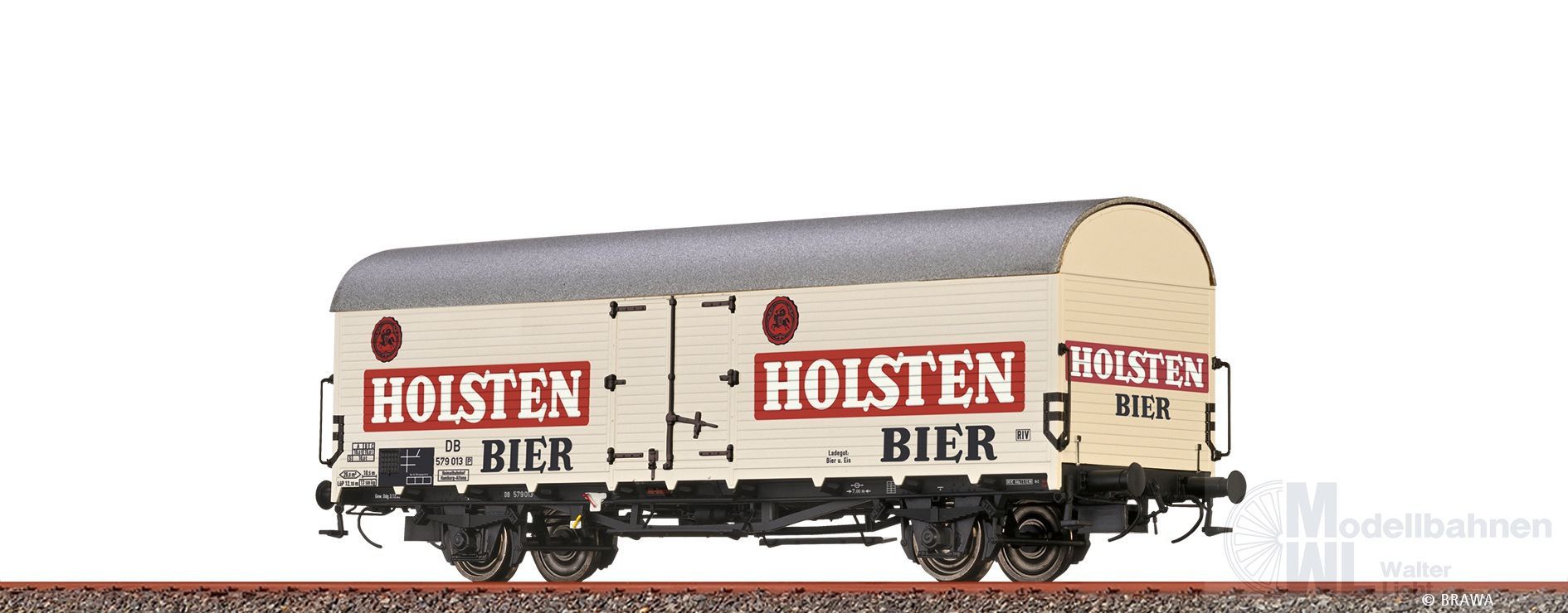 Brawa 50983 - Güterwagen ged. DB Ep.III Holsten Tnfhs 38 H0/GL